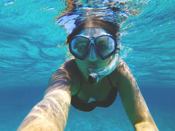 Breathing Underwater with a Snorkel